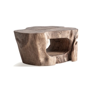 Masa de cafea maro din lemn 57x65 cm Khaled Vical Home
