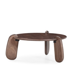 Masa de cafea maro din lemn 80x80 cm Tamira The Home Collection