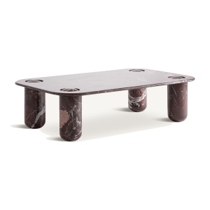 Masa de cafea maro din marmura 90x150 cm Bourg Vical Home