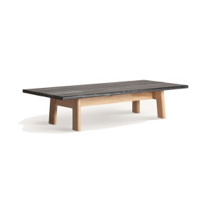 Masa de cafea maro/neagra din lemn 70x160 cm Nara Vical Home