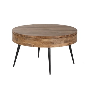 Masa de cafea maro/neagra din lemn 90 cm Kali Quiet Object
