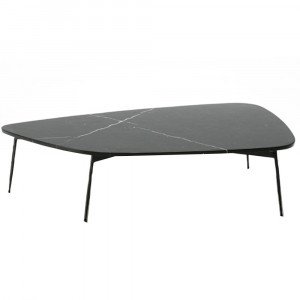 Masa de cafea neagra din marmura 85x120 cm Viva Thai Natura
