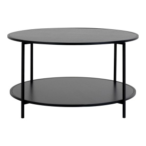 Masa de cafea neagra din metal 80 cm Vita House Nordic