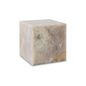 Masa de cafea roz din piatra 35x35 cm Block HKliving