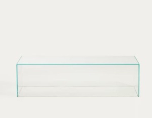 Masa de cafea transparenta din sticla 50x110 cm Orlia Kave Home