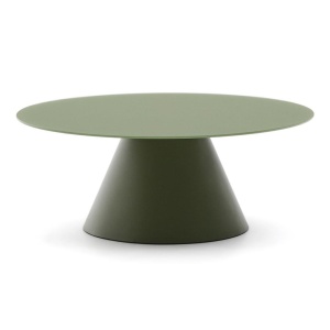 Masa de cafea verde din metal 80 cm Wilshire Kave Home