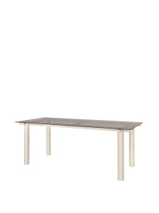 Masa dining bej casmir din metal 90x200 cm Atura Ferm Living