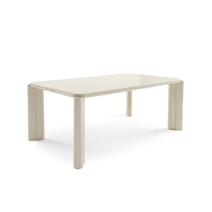 Masa dining din bej 90x180 cm Glosia Quiet Object