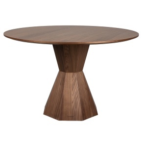 Masa dining din lemn maro inchis 120 cm Lotus Zuiver