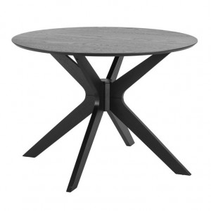 Masa dining din lemn negru 105 cm Duncan Quiet Object