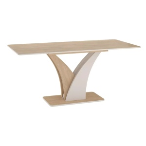 Masa dining extensibila maro/crem 68x120(160) cm Vento The Home Collection
