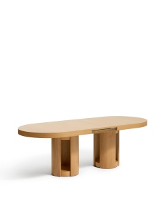 Masa dining extensibila maro deschis 100x190(240) cm Artis Kave Home