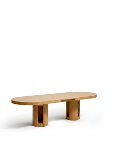 Masa dining extensibila maro deschis 110x240(290) cm Artis Kave Home