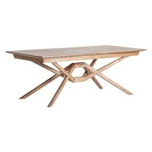 Masa dining extensibila maro din lemn 100x220(320) cm Vrebos Vical Home