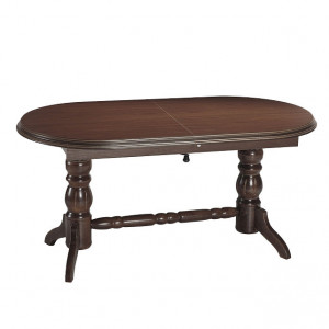 Masa dining extensibila maro din lemn si MDF 70x120(160) cm Daniel Signal Meble
