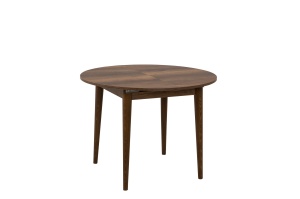 Masa dining extensibila maro inchis din lemn 100(131) cm Vina The Home Collection