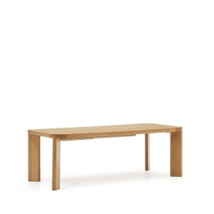 Masa dining exterior extensibila maro din lemn 100x240(320)cm Jondal Kave Home