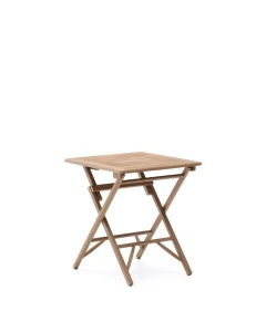 Masa dining exterior pliabila maro din lemn 66x66 cm Dandara Kave Home