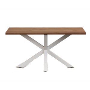 Masa dining maro/alba din lemn 90x160 cm Argo Kave Home
