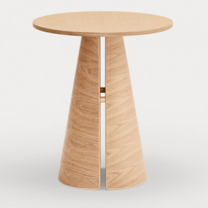 Masa dining maro deschis din lemn 65 cm Cep Teulat