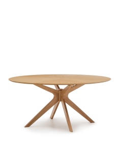 Masa dining maro din lemn 110x180 cm Naanim Kave Home
