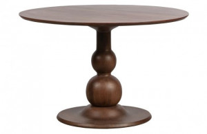 Masa dining maro inchis din lemn 120 cm Blanco Woood