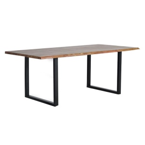 Masa dining maro/neagra din lemn 100x160 cm Frey Giner y Colomer