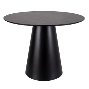 Masa dining neagra 100 cm Angel The Home Collection