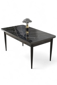Masa dining neagra 71x110 cm Nil The Home Collection