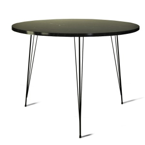 Masa dining neagra 90 cm Sandalf The Home Collection