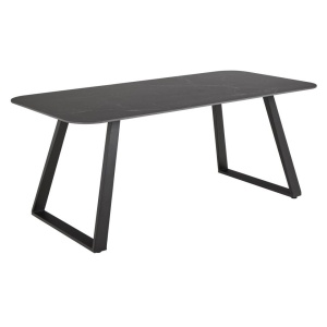 Masa dining neagra din ceramica 90x180 cm Antalya Actona Company