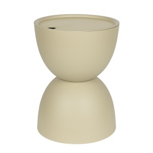 Masa laterala exterior bej din plastic 34 cm Mara Quiet Object