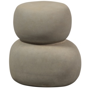 Masa laterala exterior gri din ceramica 35x41 cm Oda Woood