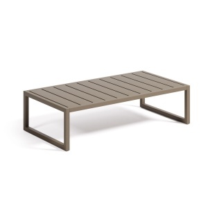 Masa laterala exterior verde din metal 60x114 cm Comova Kave Home