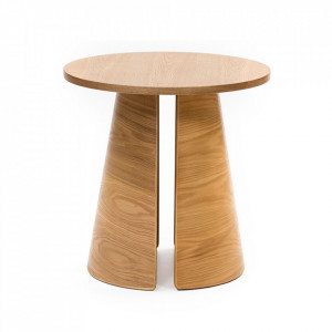 Masa laterala maro din lemn 50 cm Cep Teulat