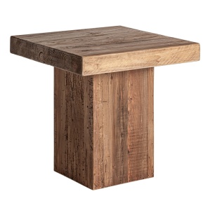 Masa laterala maro din lemn 60x60 cm Breive Vical Home