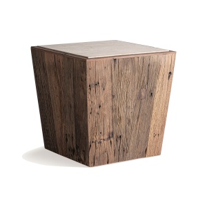 Masa laterala maro din lemn 60x60 cm Markem Vical Home