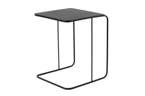 Masa laterala neagra din metal 46x47 cm Shb-011 The Home Collection