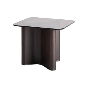 Masa laterala neagra/gri din lemn 60x60 cm Bransby Vical Home