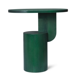 Masa laterala verde din lemn 34x49 cm Insert Ferm Living