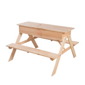Masa picnic copii maro din lemn 89x93 cm Sand Esschert Design