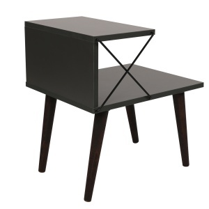 Noptiera gri Cross The Home Collection
