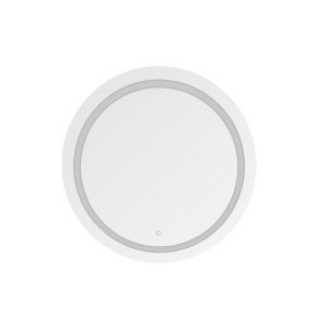 Oglinda cu LED rotunda argintie din sticla 60 cm Lustro Zuma Line