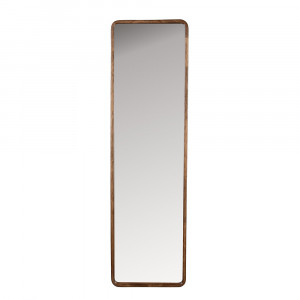 Oglinda dreptunghiulara bej din lemn 34x120 cm Nyko Quiet Object