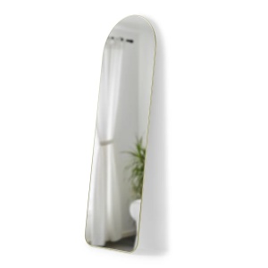 Oglinda dreptunghiulara maro alama din metal 51x158 cm Hubba Leaning Umbra