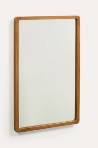 Oglinda dreptunghiulara maro din lemn 45x70 cm Shamel Kave Home