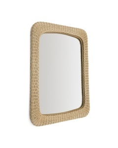 Oglinda dreptunghiulara maro din ratan 58x79 cm Zilna Kave Home