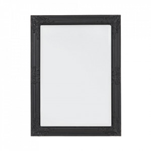 Oglinda dreptunghiulara neagra din lemn 62x82 cm Miro Bizzotto
