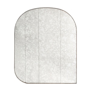 Oglinda ovala maro bronz din metal 100x122 cm Guiem Vical Home