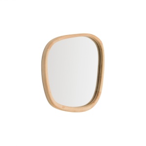 Oglinda ovala maro din lemn 46x47 cm Alura Kave Home